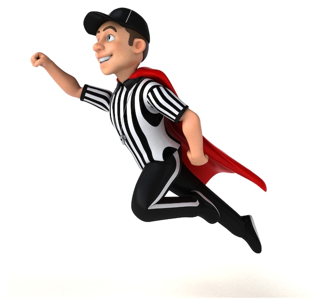 Fun Illustration of an american Referee