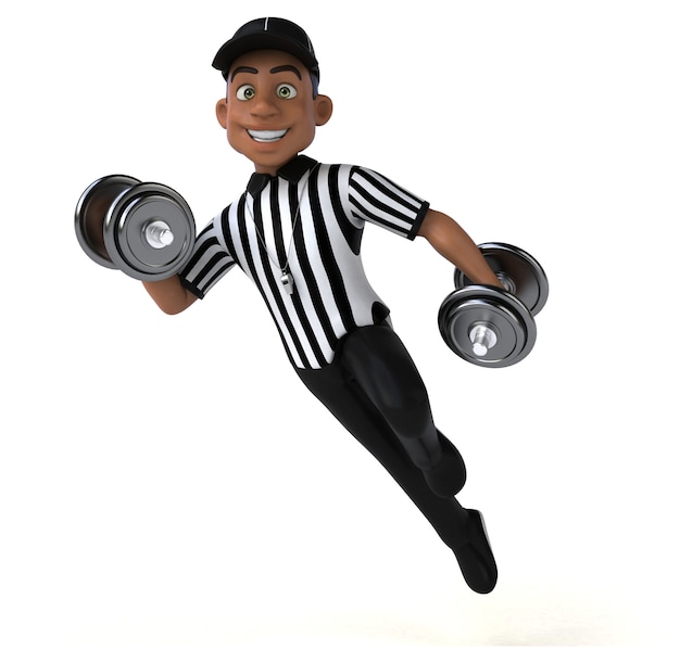 Fun Illustration of an american Referee