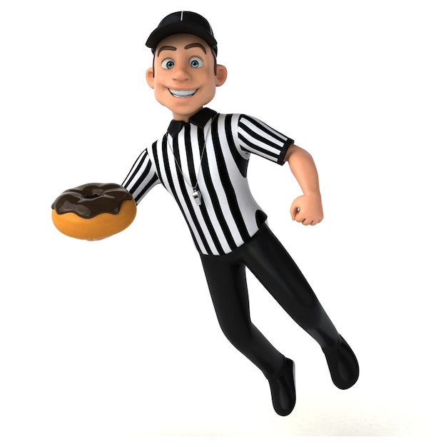 Fun Illustration of an american Referee