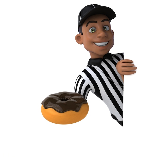 Fun Illustration of an american Referee