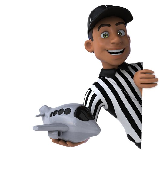 Fun Illustration of an american Referee