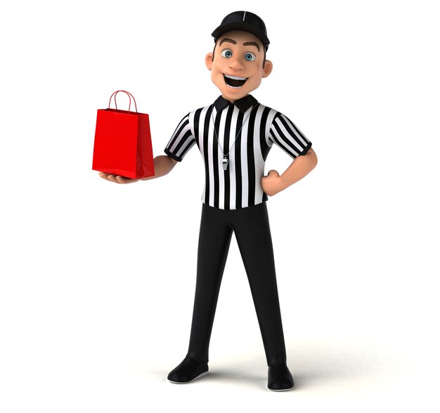 Fun Illustration of an american Referee