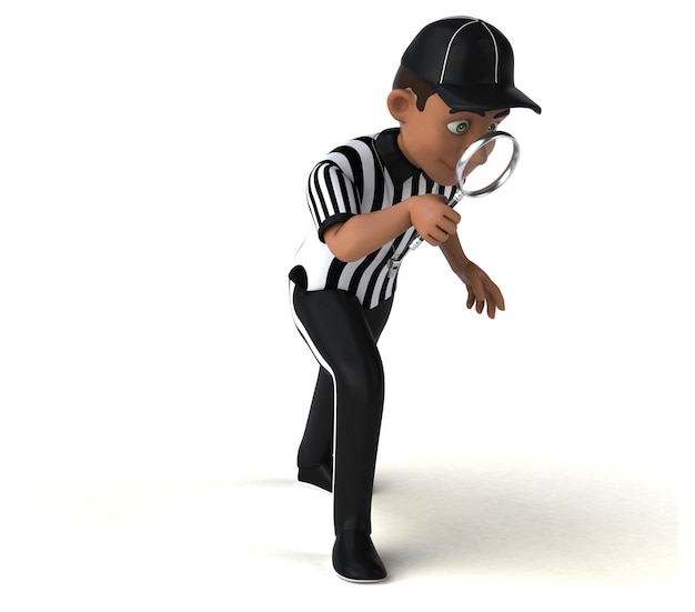Fun Illustration of an american Referee