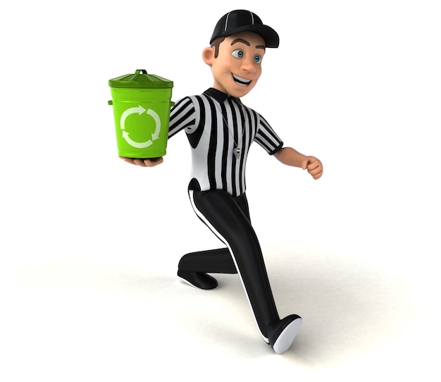 Fun Illustration of an american Referee