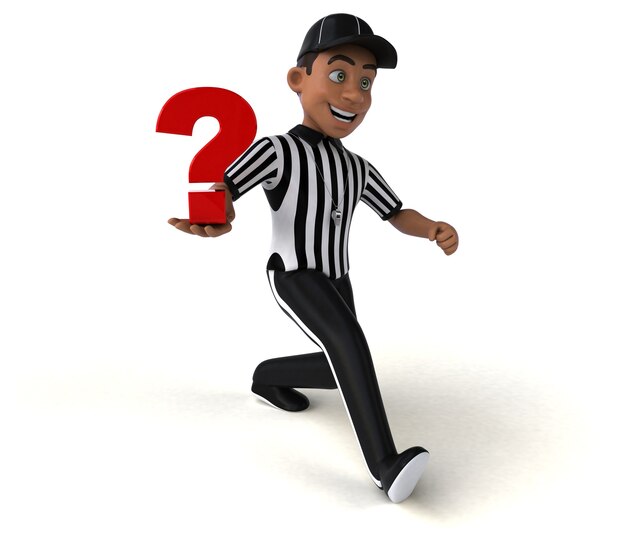 Fun Illustration of an american Referee