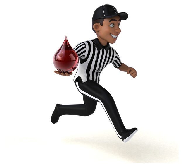 Fun Illustration of an american Referee