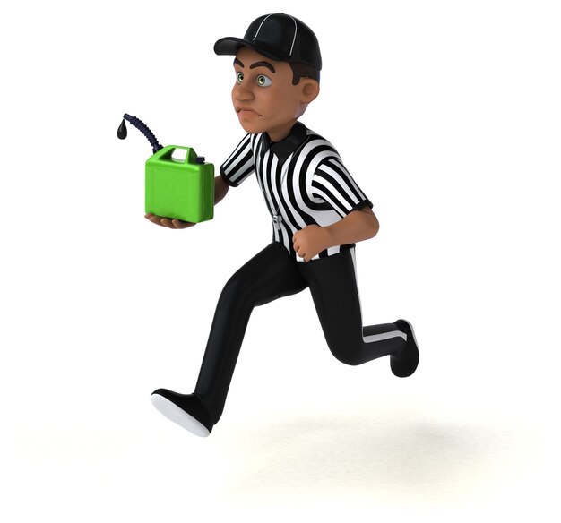 Fun Illustration of an american Referee