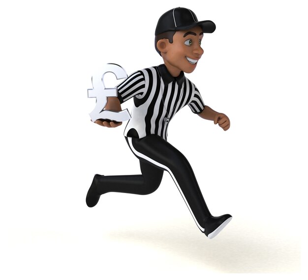 Fun Illustration of an american Referee