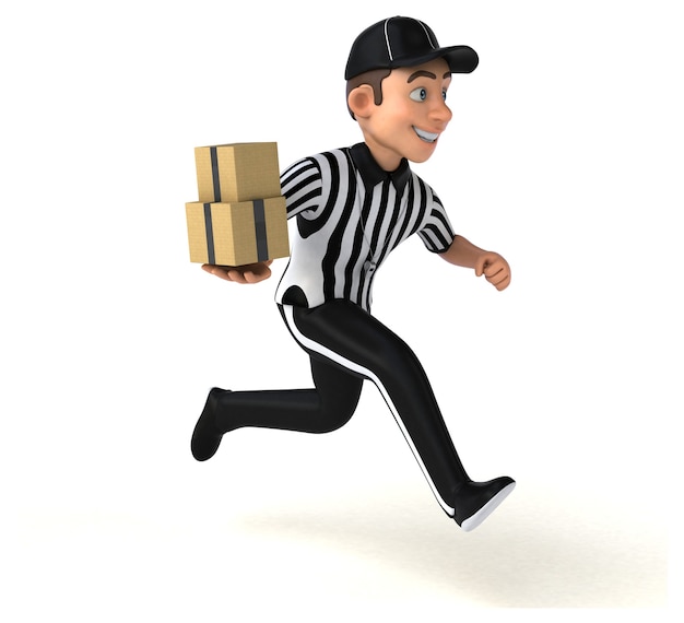Fun Illustration of an american Referee