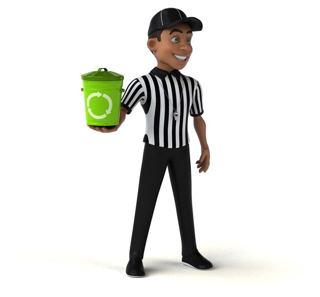 Photo fun illustration of an american referee