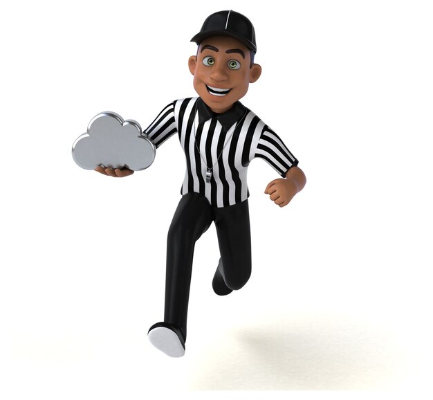 Fun Illustration of an american Referee