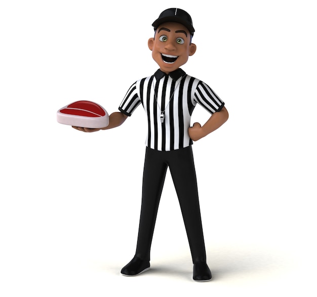 Fun Illustration of an american Referee