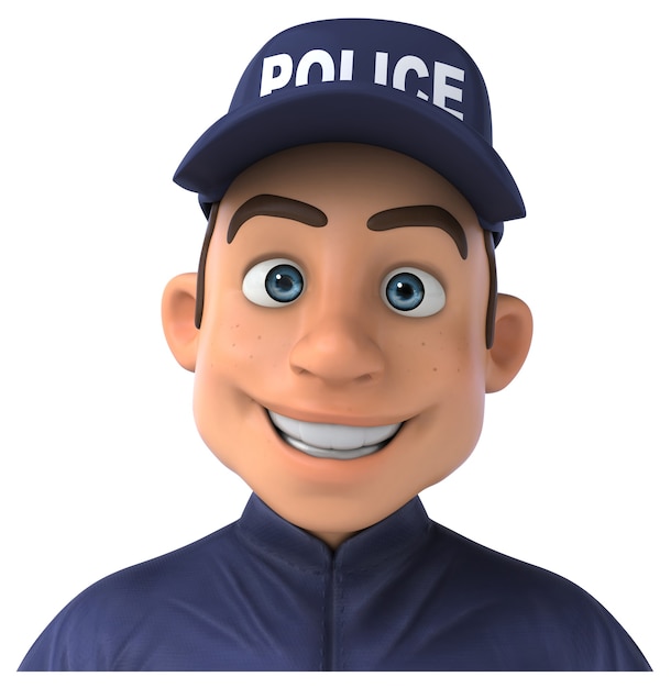 Fun illustration of a Police Officer