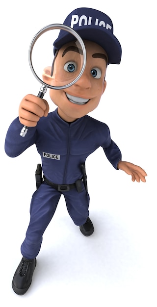 Fun illustration of a Police Officer