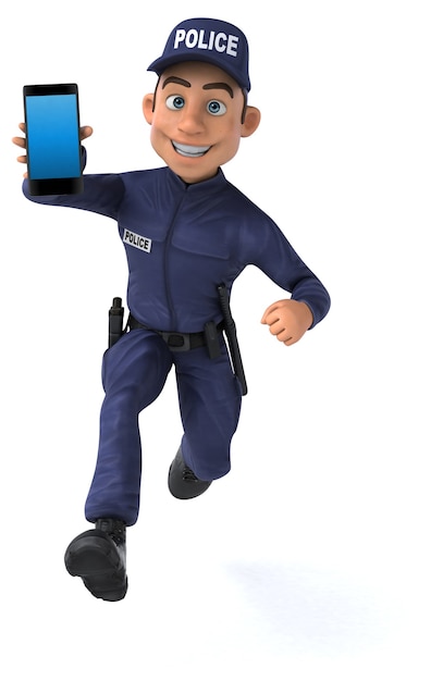 Fun illustration of a Police Officer