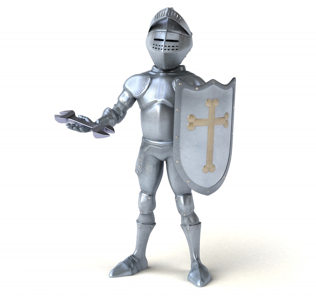 Photo fun knight character isolated