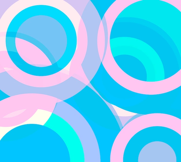 Fun multi colored circles background stock illustration