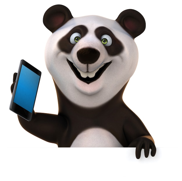 Fun Panda - 3D Illustration