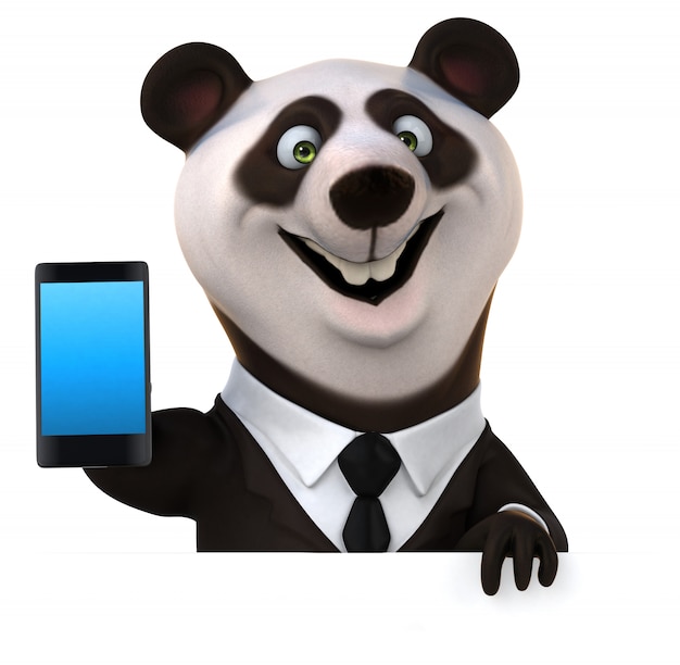 Fun Panda - 3D Illustration