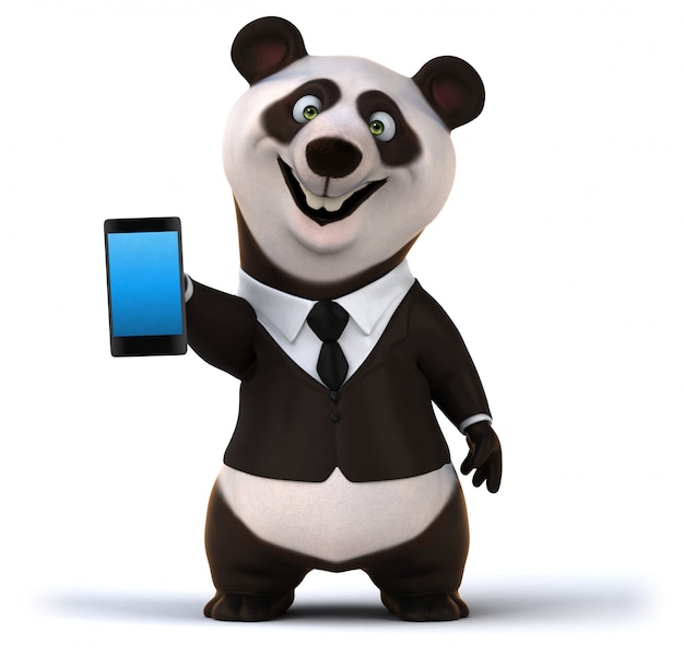 Fun Panda - 3D Illustration