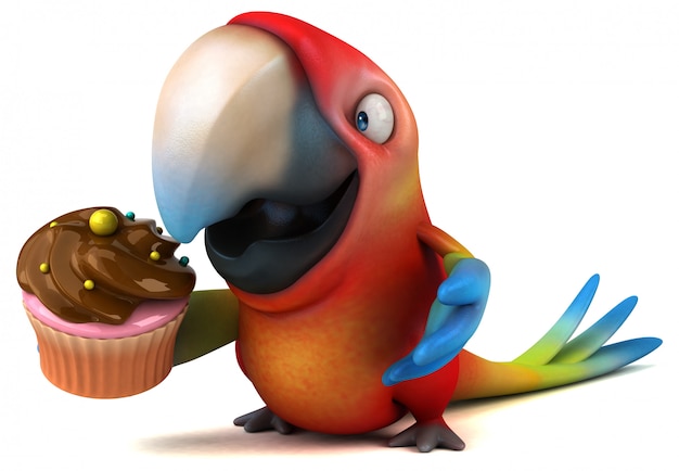 Fun parrot animation