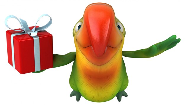 Fun parrot animation