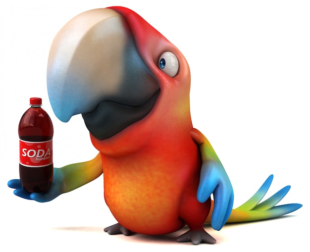 Fun parrot animation