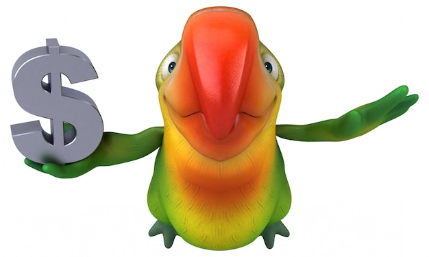 Fun parrot animation