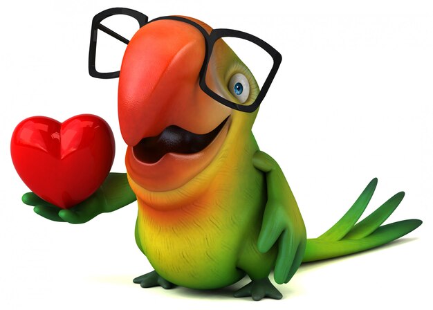 Fun parrot animation