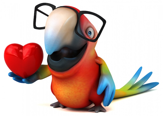 Fun parrot animation