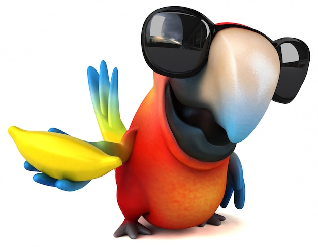 Fun parrot animation