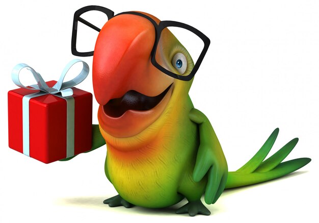 Fun parrot animation