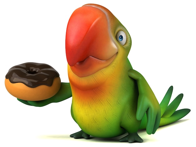 Fun parrot illustration