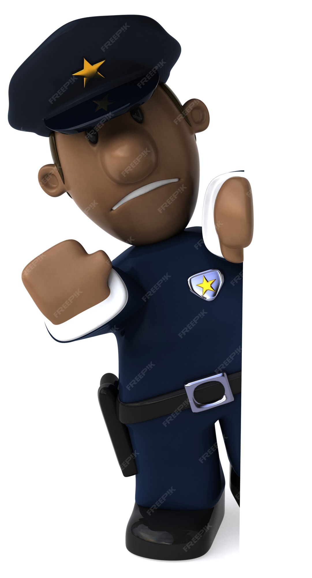 Premium Photo | Fun policeman - 3d illustration Premium Photo | Fun policeman - 3d illustration