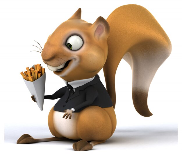 Fun squirrel - 3D character