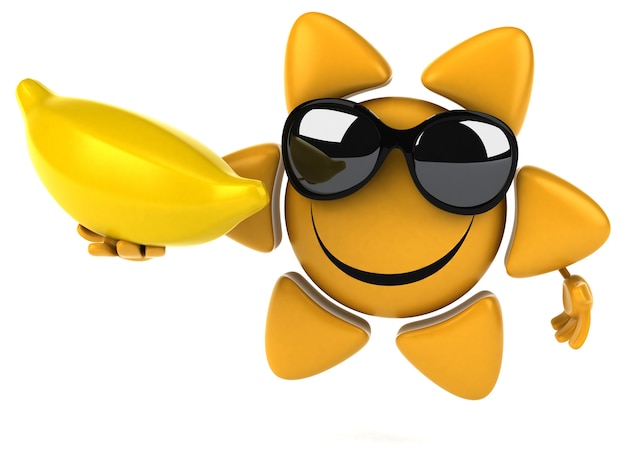 Fun sun 3d character