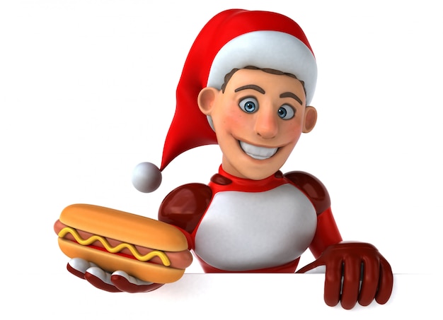 Fun Super Santa Claus - 3D character