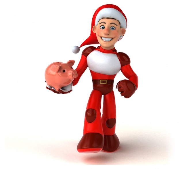 Fun Super Santa Claus - 3D персонаж