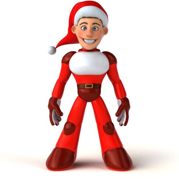 Fun Super Santa Claus - 3D character