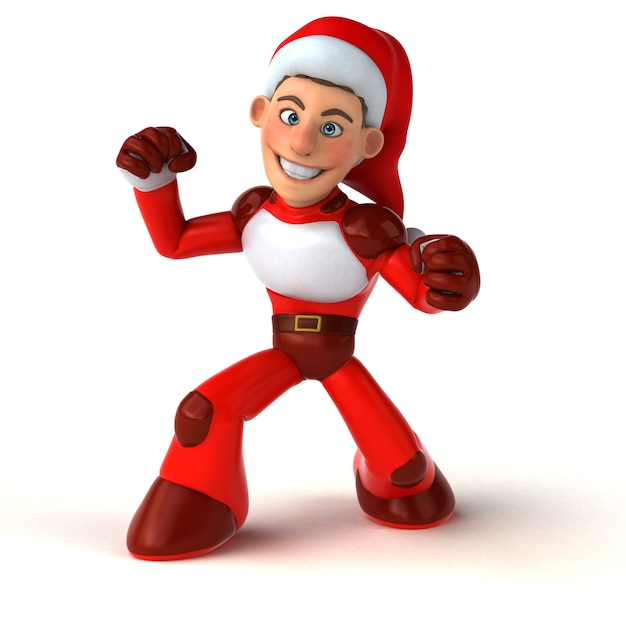 Fun Super Santa Claus - 3D character