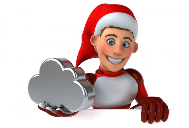 Fun Super Santa Claus animation