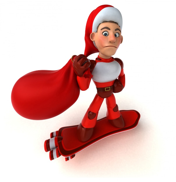 Fun super Santa Claus animation