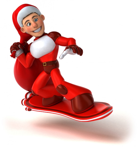 Fun super Santa Claus animation