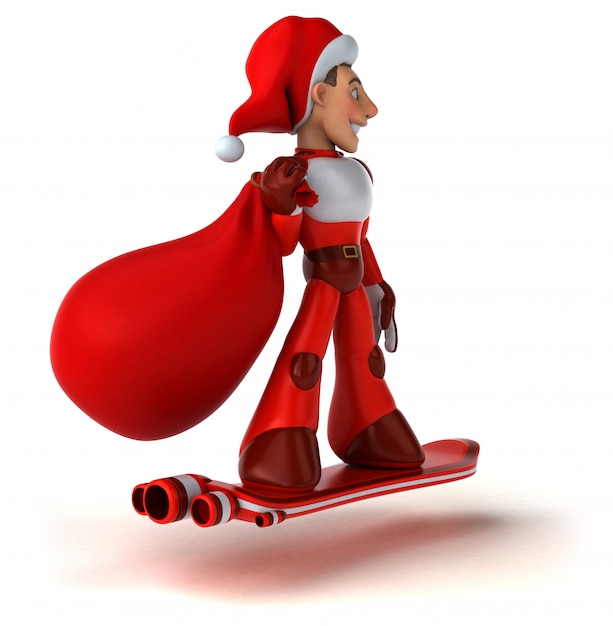 Fun super Santa Claus animation
