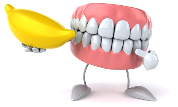 Фото Забавная анимация зубов