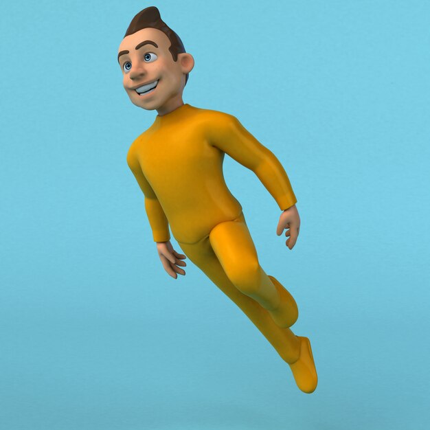 Fun yellow man animation