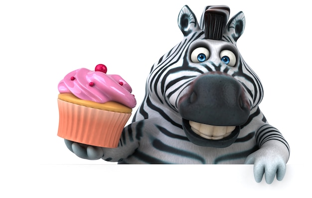 Fun zebra illustration