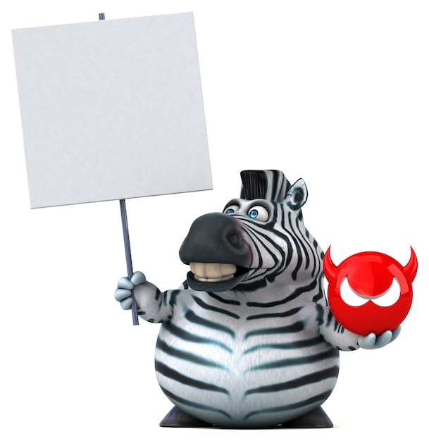 Fun zebra illustration