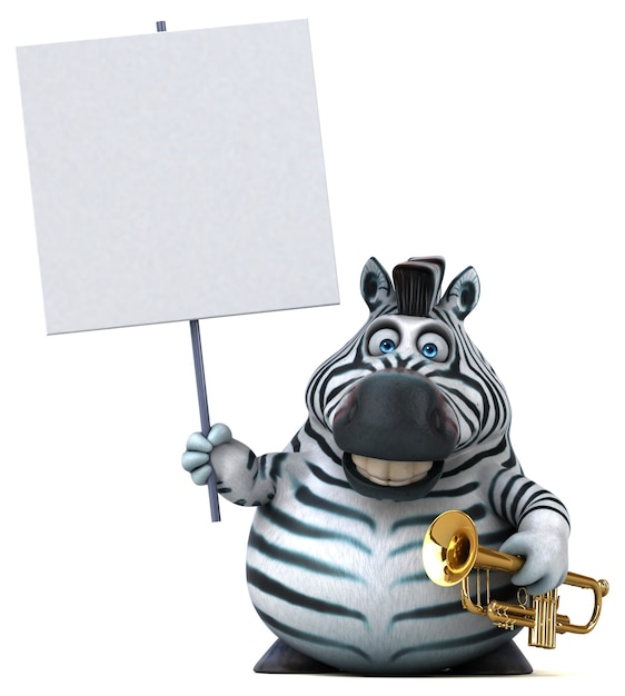 Photo fun zebra illustration