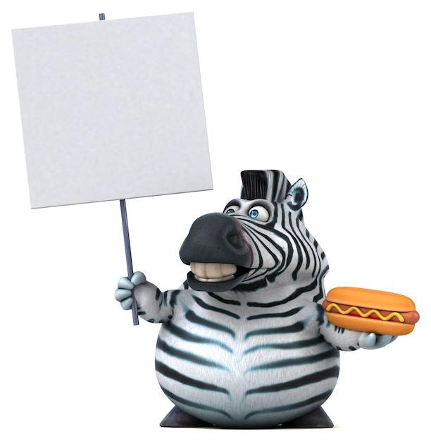 Fun zebra illustration
